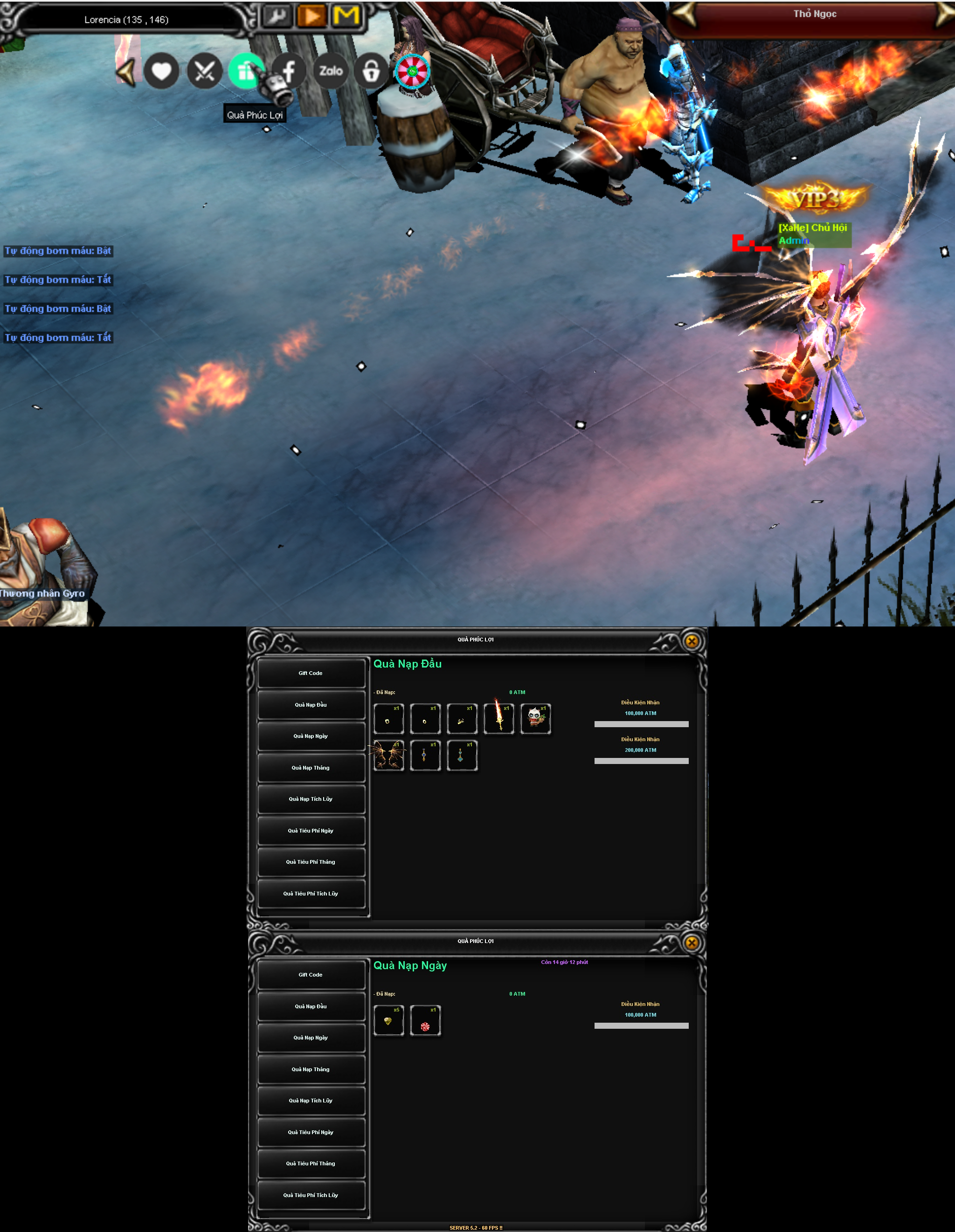 Hướng NPC đổi đồ tự động